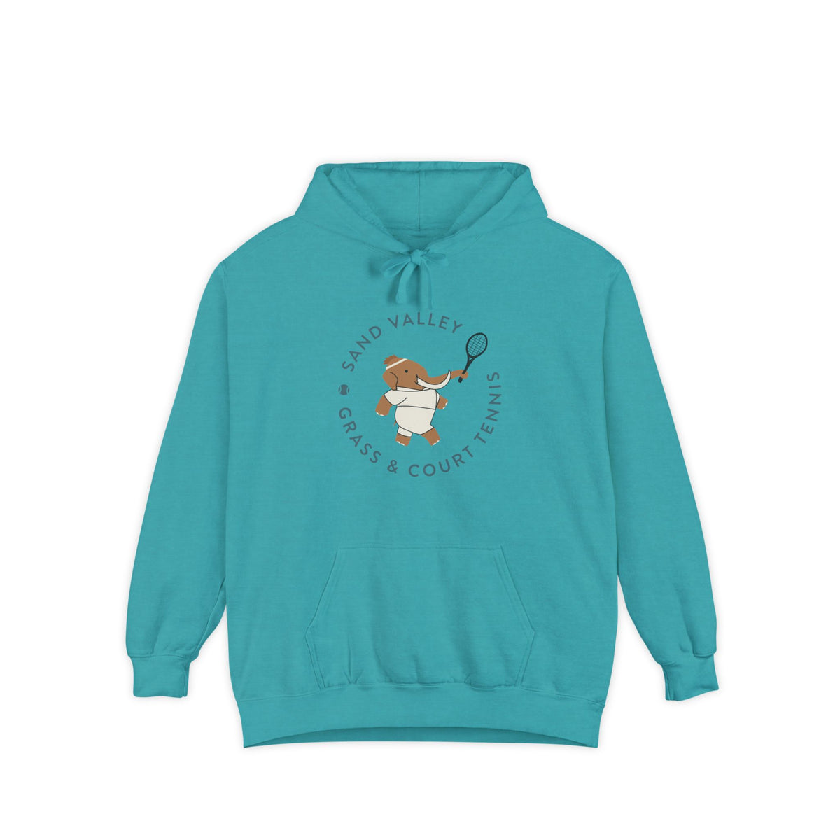 Grass and Court Unisex Garment-Dyed Hoodie